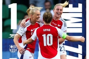 V站体育比分-阿森纳女足问鼎欧冠，摩根社媒祝贺：你们让阿森纳感到骄傲